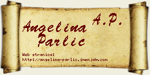 Angelina Parlić vizit kartica